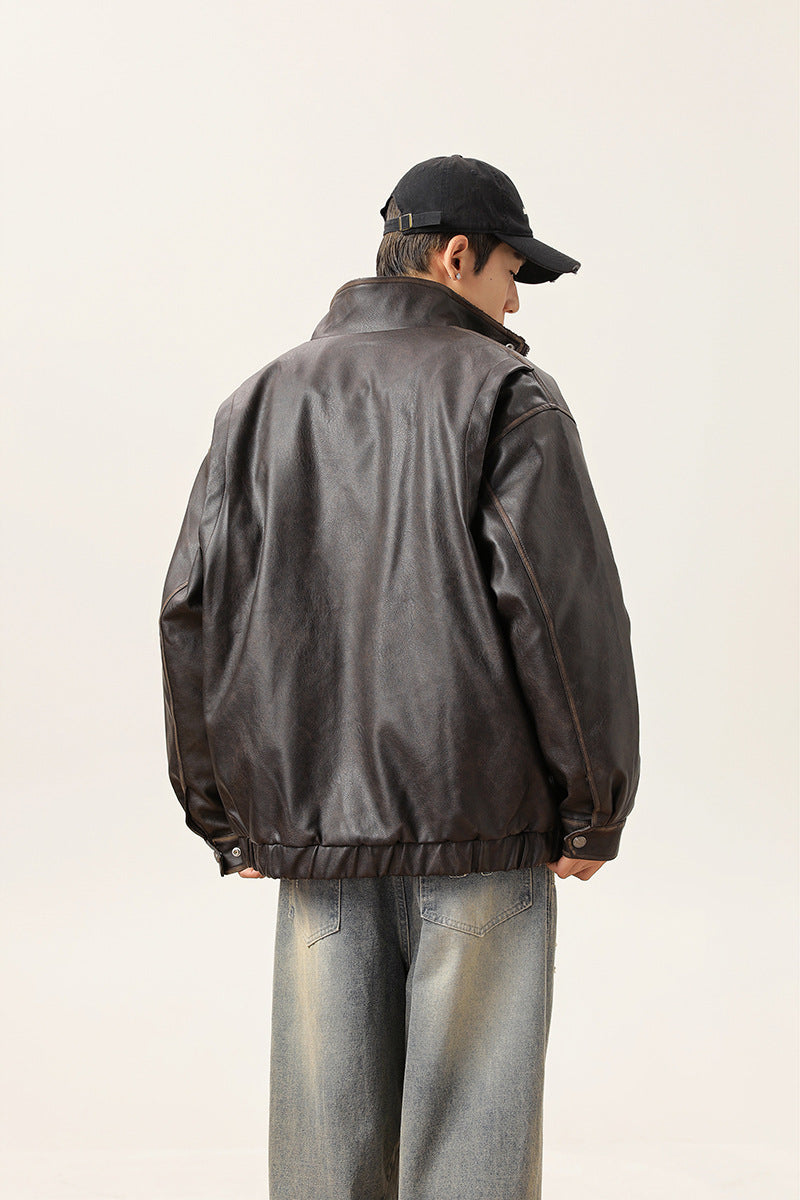 Veste en cuir américaine vintage
