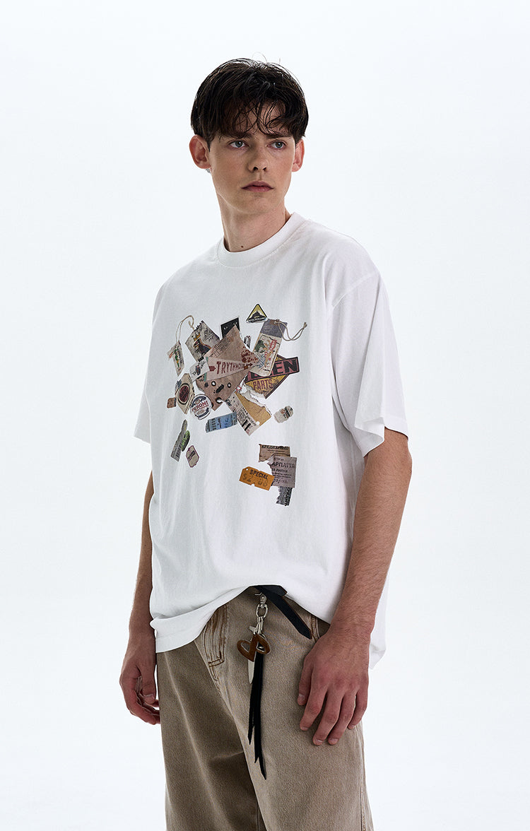 Vintage Fun Print T-shirt