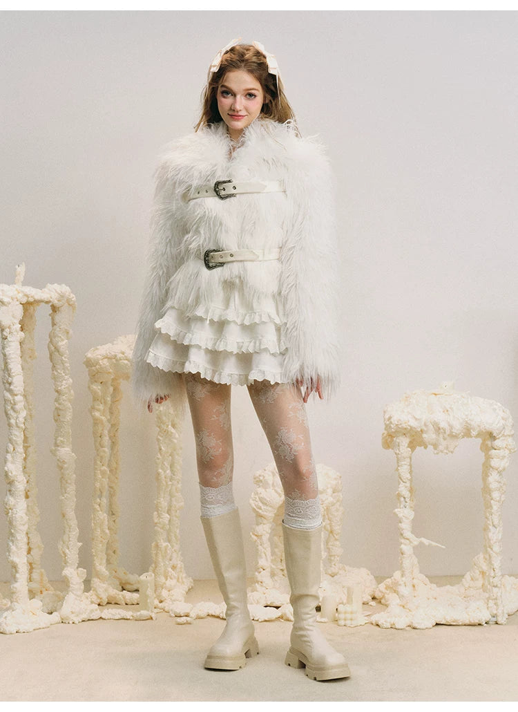 Double Backle Fur Jacket