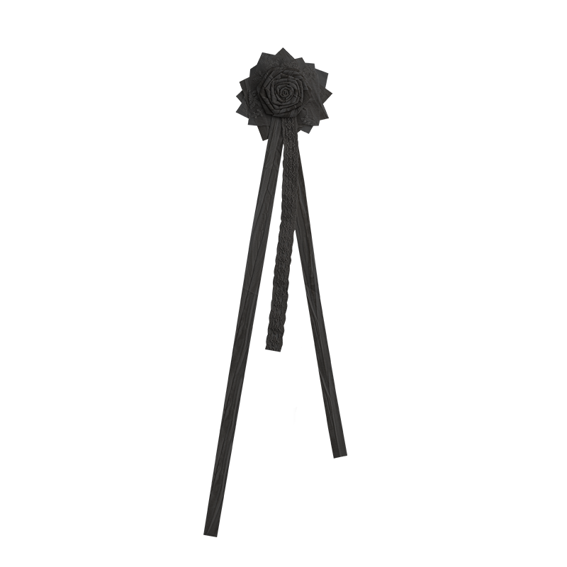 Black one size brooch