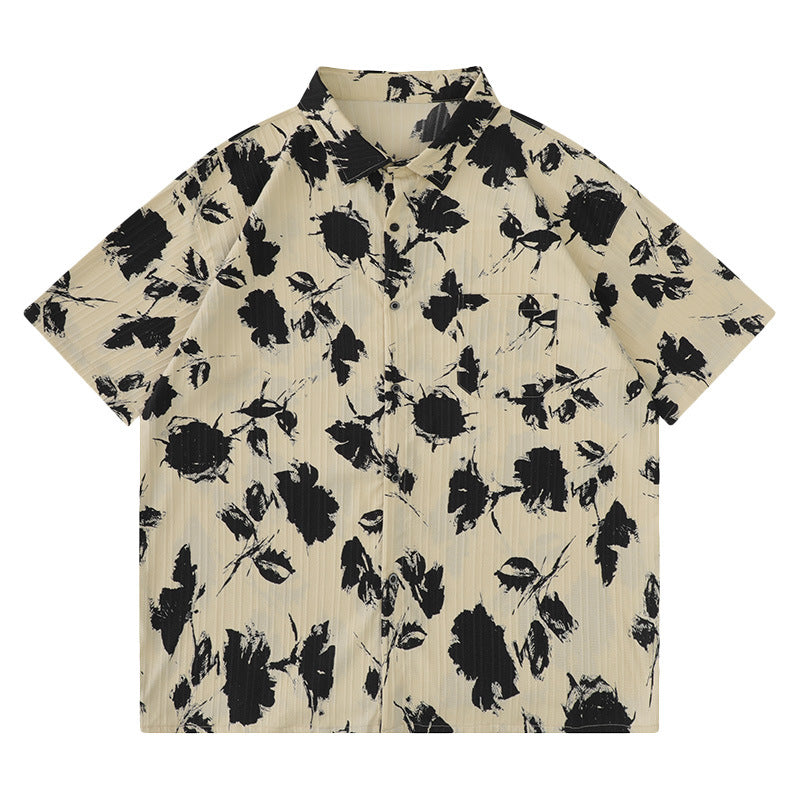 Retro Floral Beach Shirt