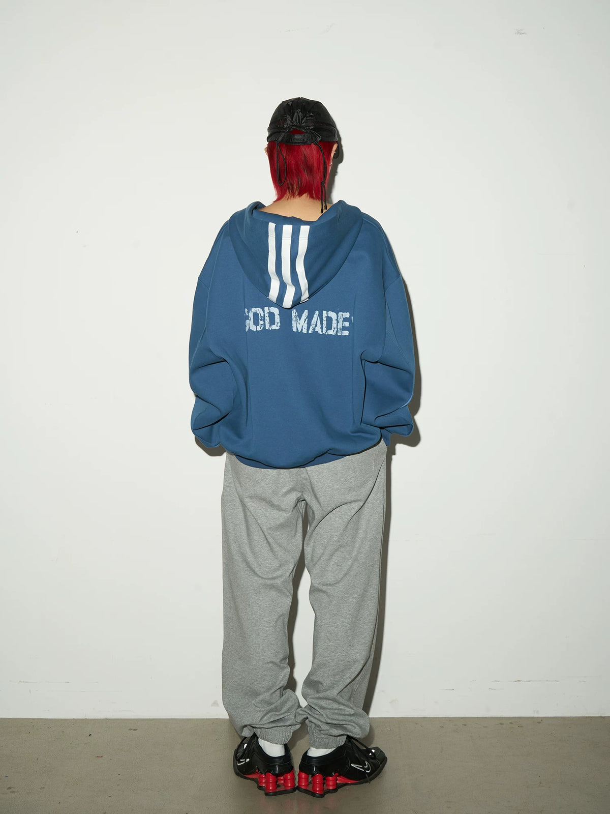 Short V-Neck Pullover Hoodie