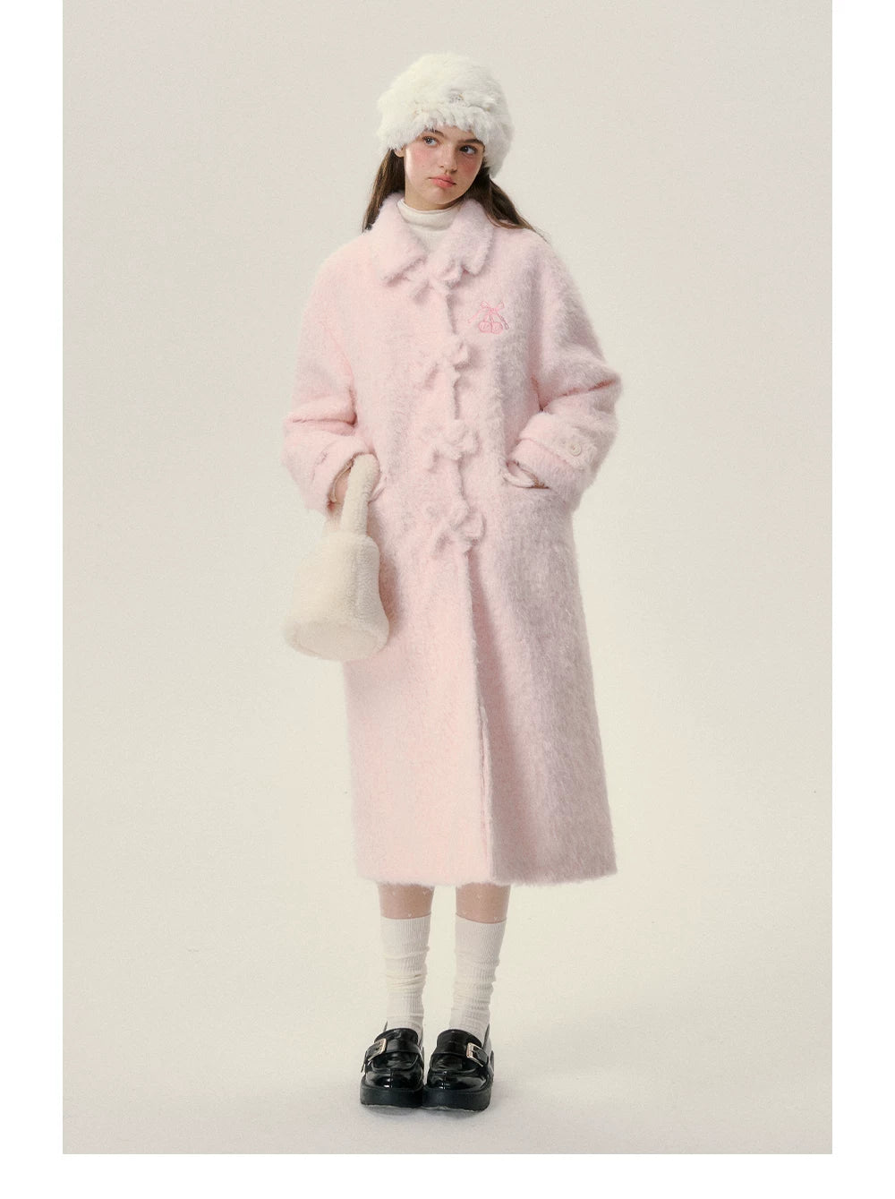 Mid-Length Thick Fake Fur Coat
