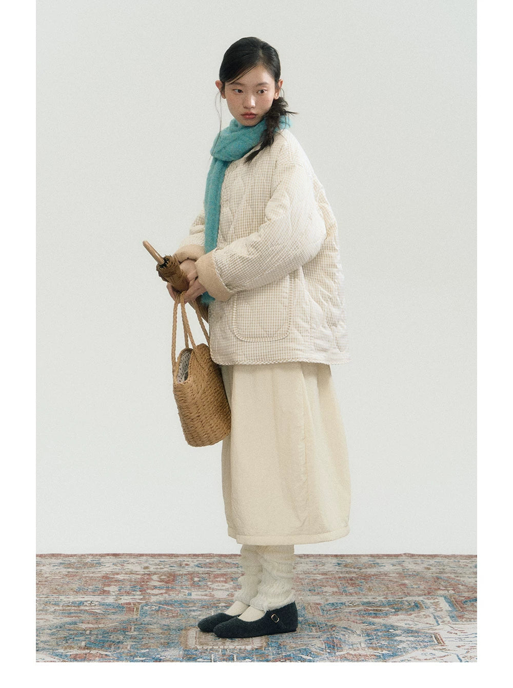 Plaid Puffer Jacket
