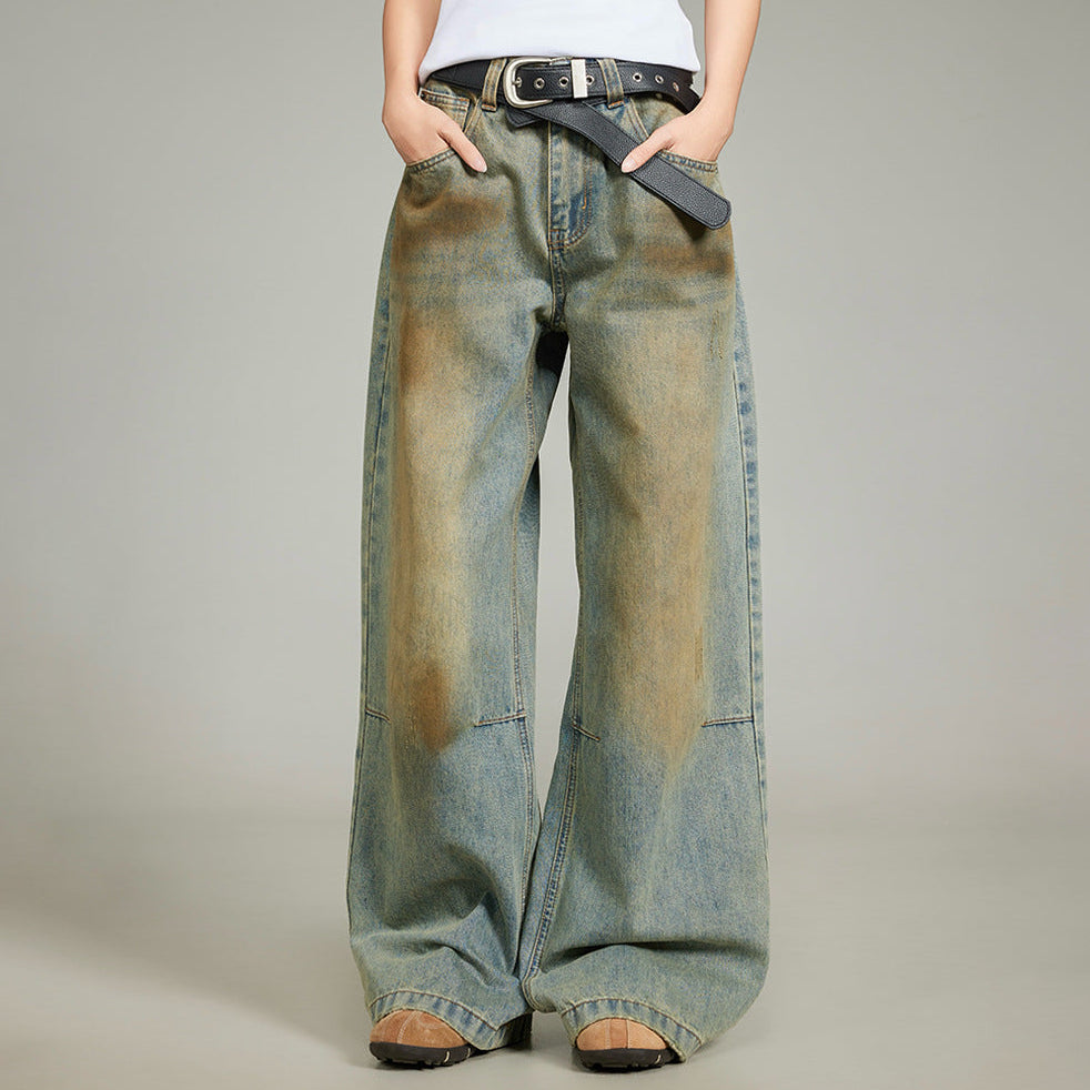 Wash Straight Denim Jeans