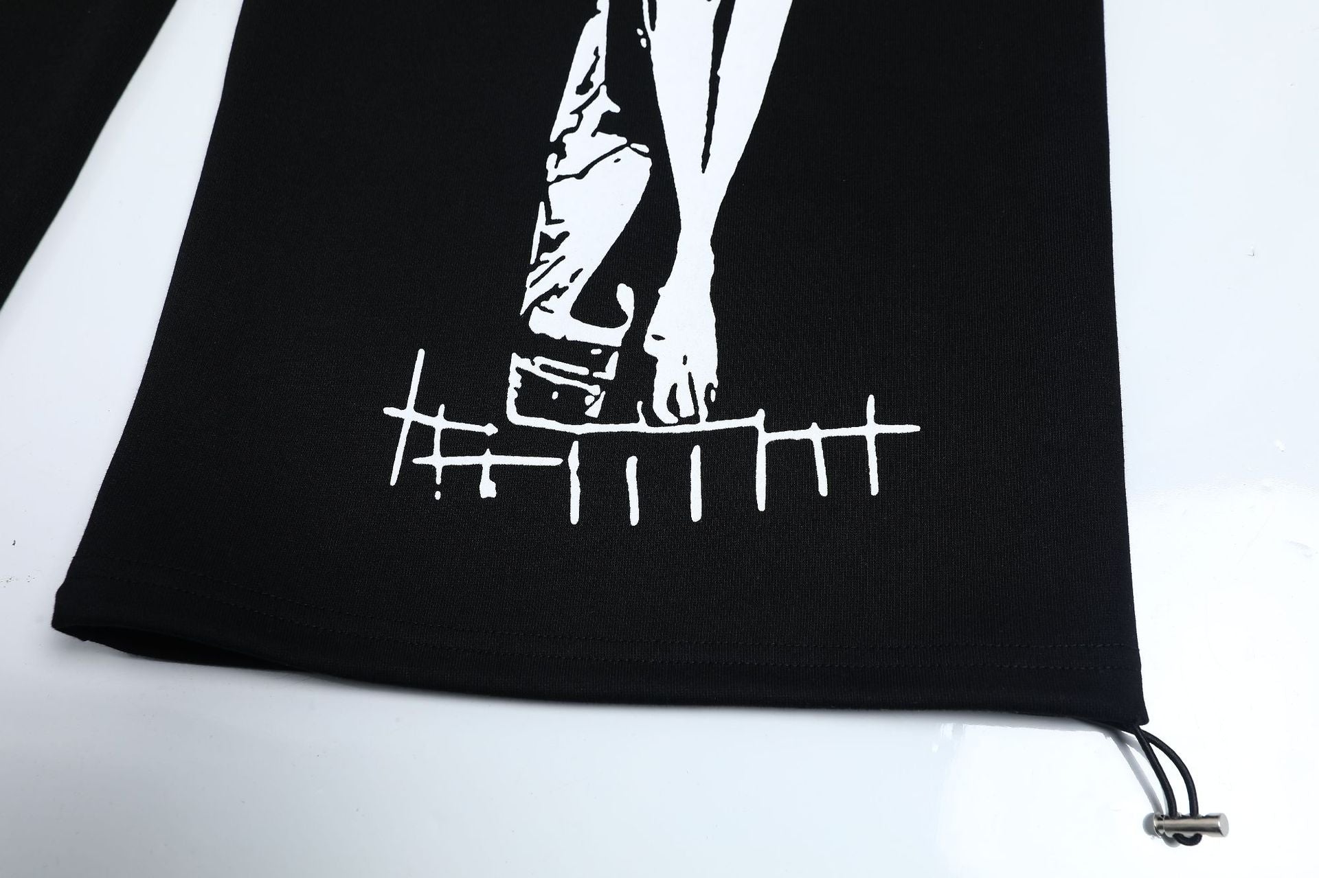 Graphic Print Wide Leg Sweatpants