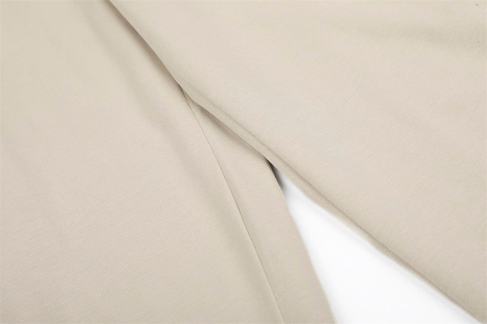 DAXUEN Loose-fitting wide-leg trousers in black and light beige