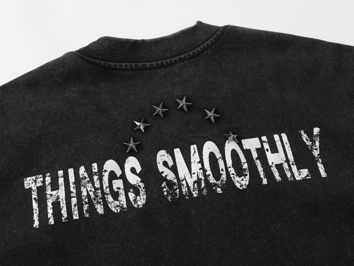 Heavyweight Metal Detail Short Sleeve T-Shirt