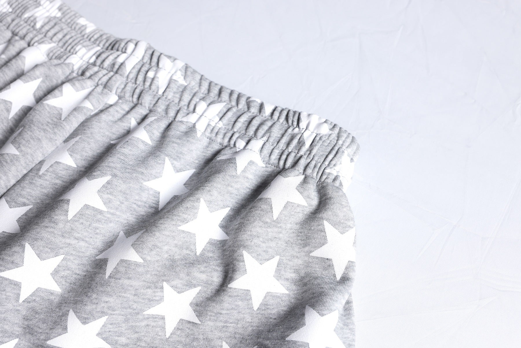 All-Over Print Deconstruction Wide Leg Curved Sweatpants