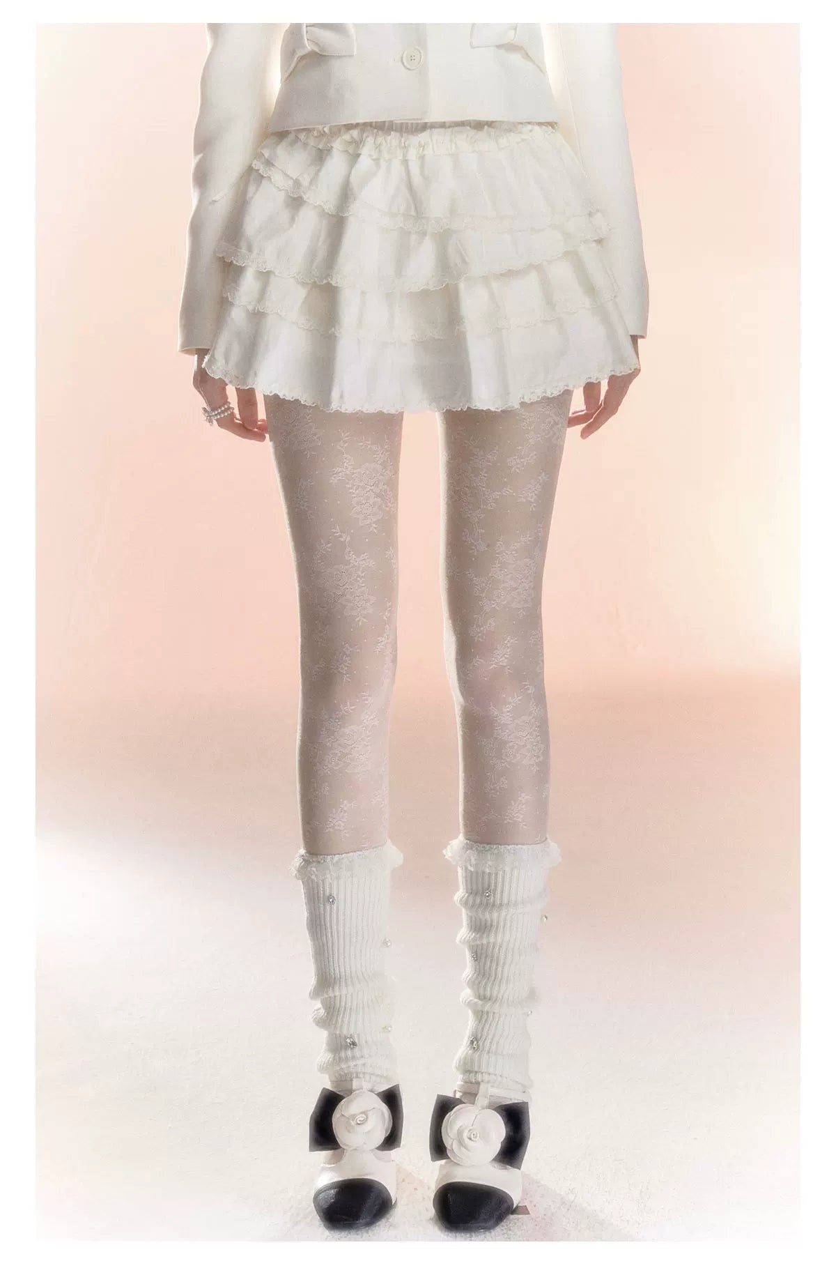 Original Lace Ruffle Short Skirt & Long Skirt