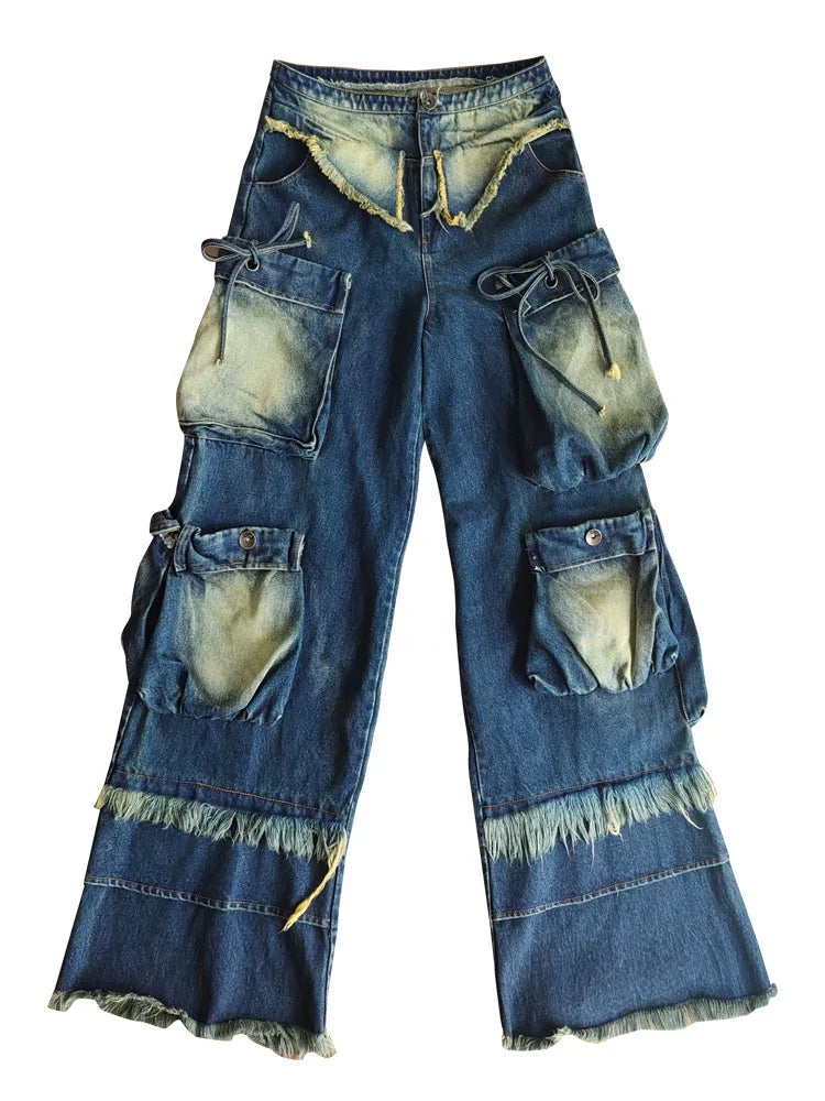 Heavy Craft Wide-Leg Denim Jeans