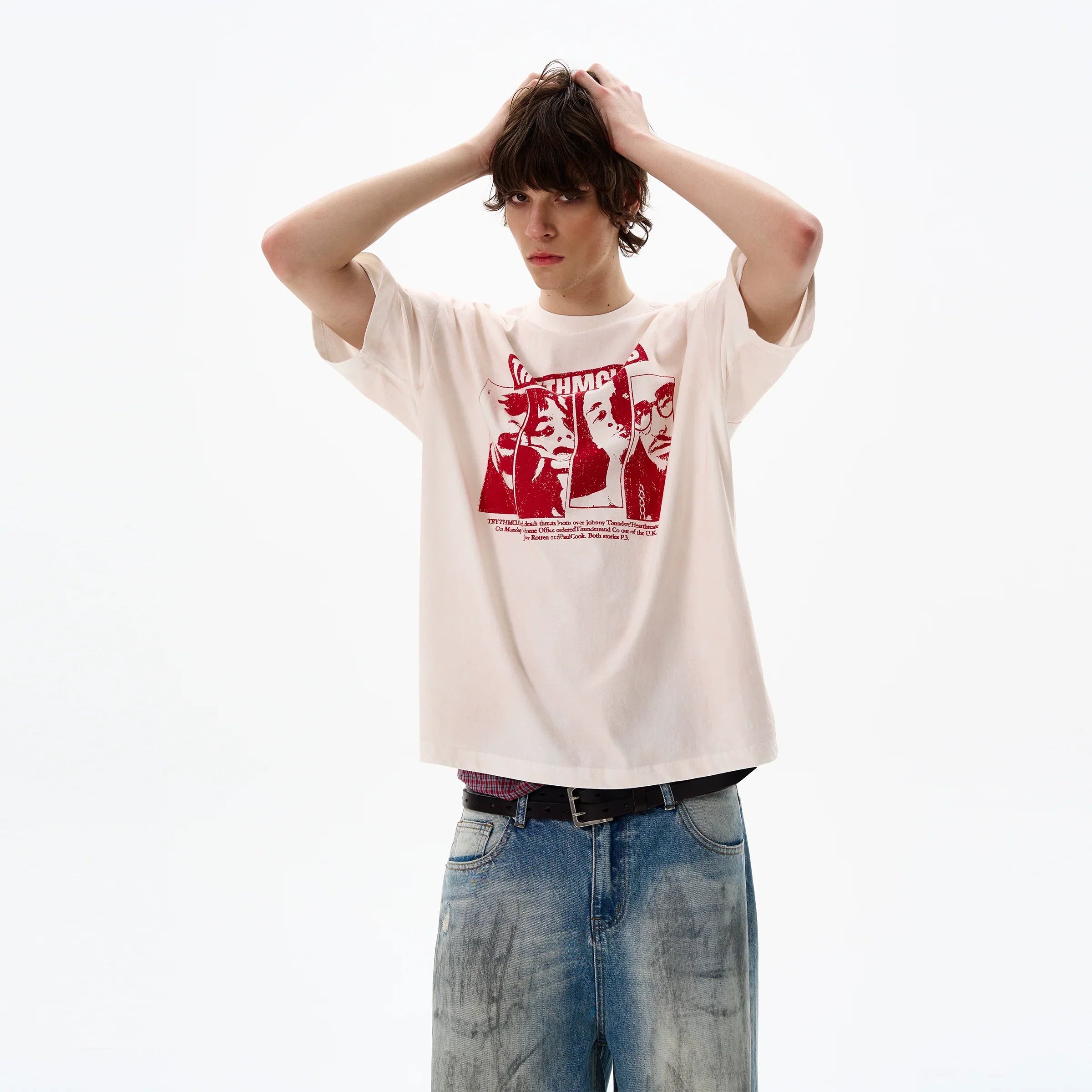 Portrait Print Short Sleeve T-Shirt
