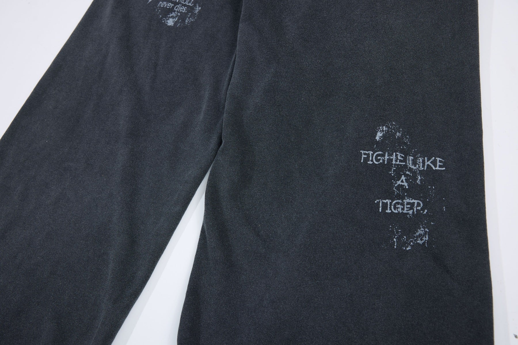 Washed Fade Graphic Wide Leg Sweatpants