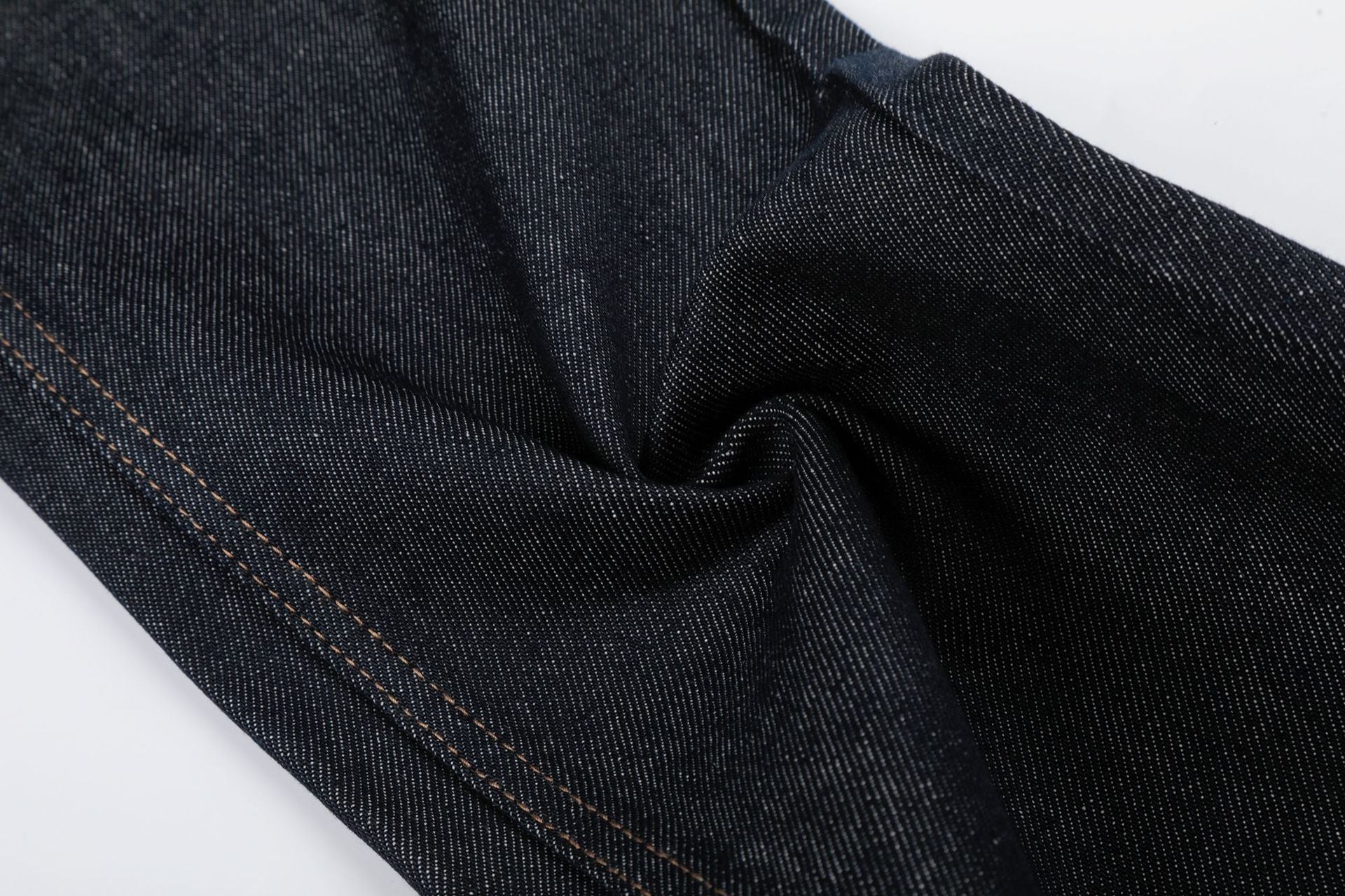 Washed Metal Buckle Wide Leg Denim Jeans