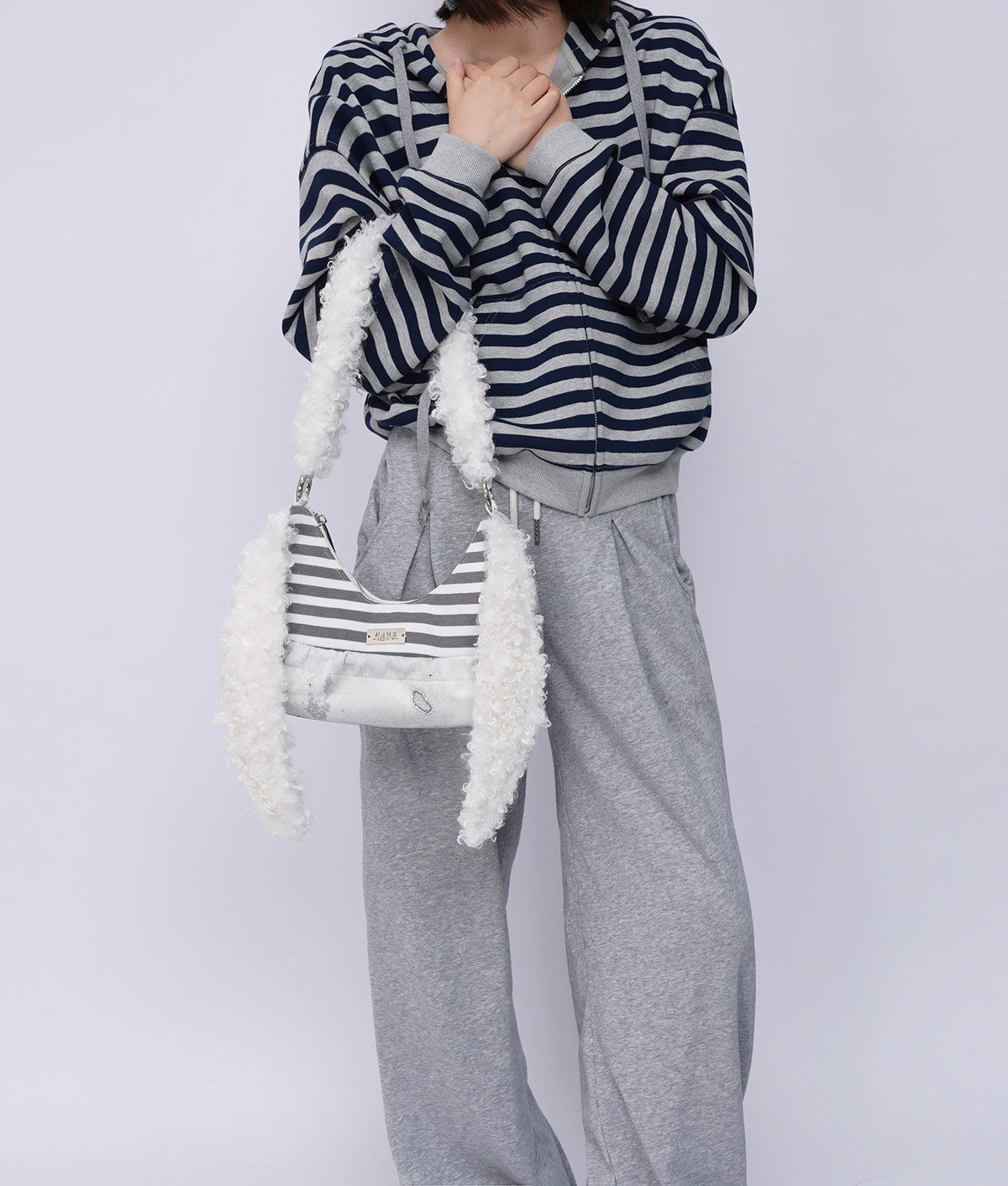 Furry Strap Mini Shoulder Bag