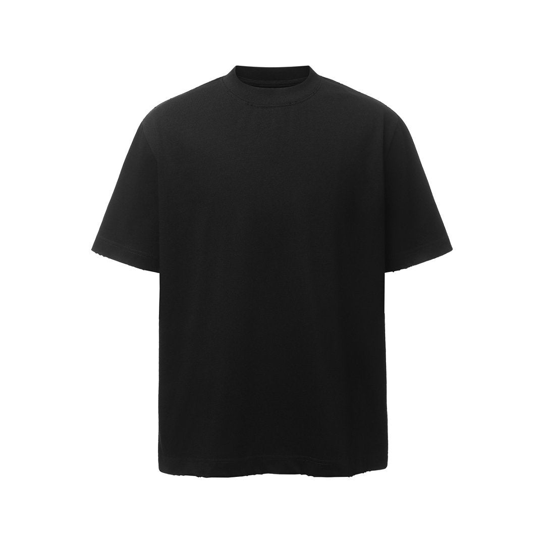 Heavyweight Washed Damage Short Sleeve T-Shirt