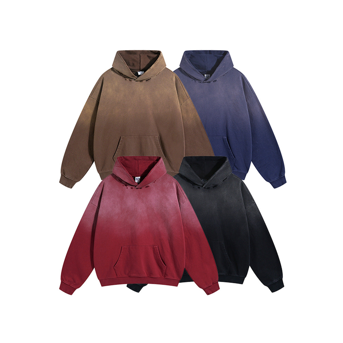 Oversize Damage Washed Hoodie