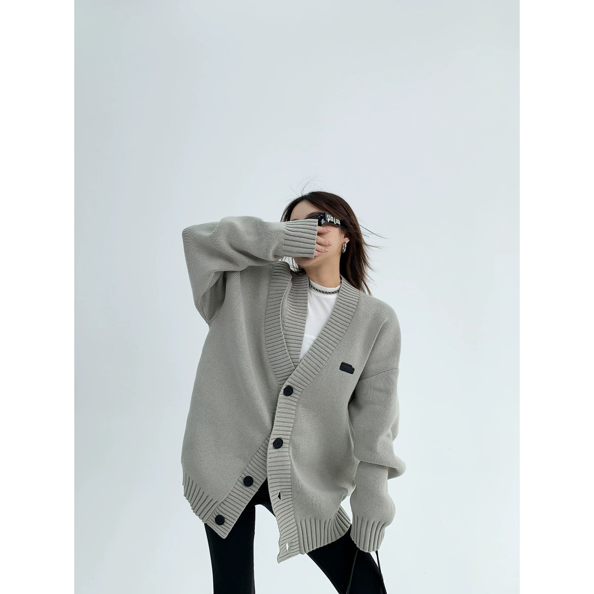 Oversized Heavyweight Knit Cardigan