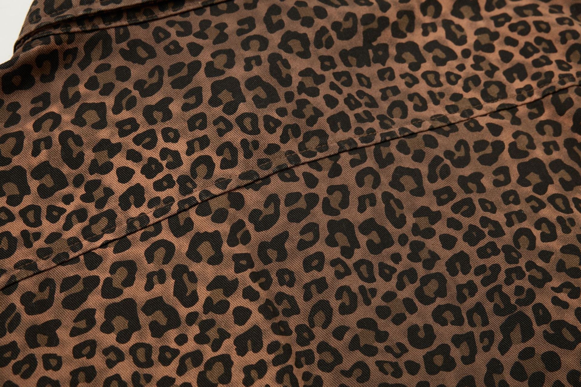 Leopard Heart Patch Short Sleeve Shirt