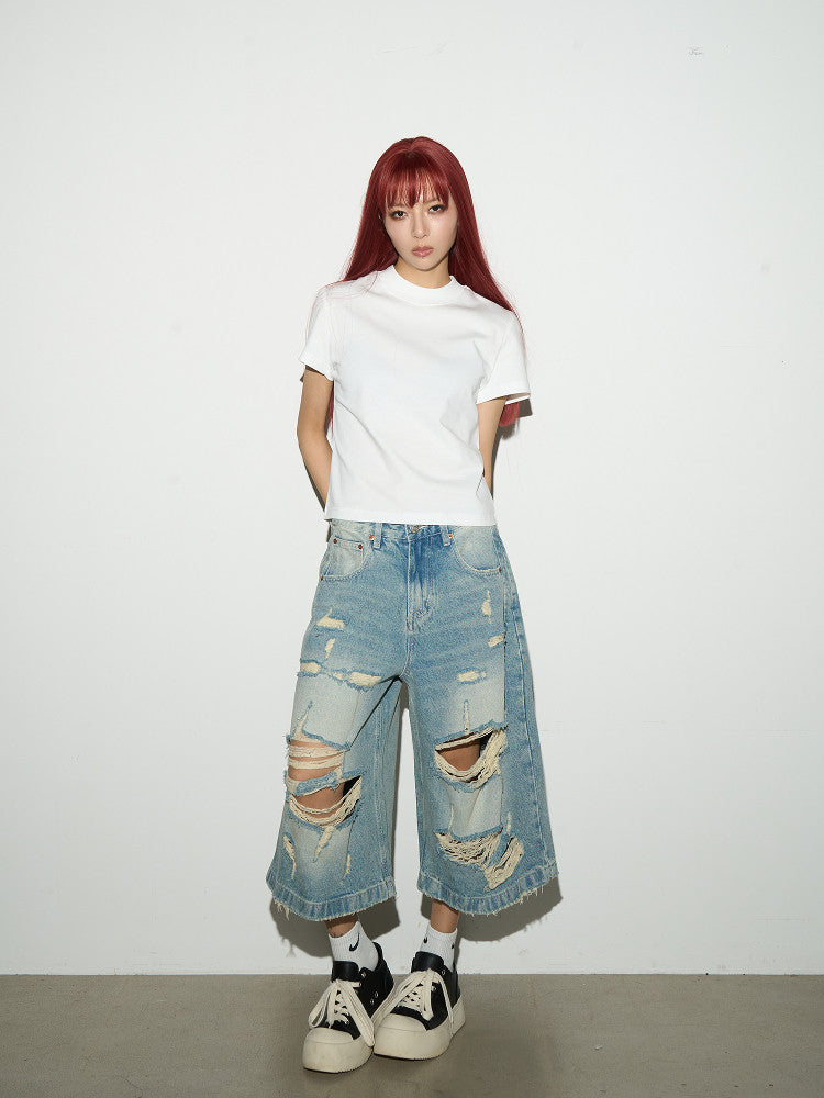 Plain Fitted Short Sleeve T-Shirt