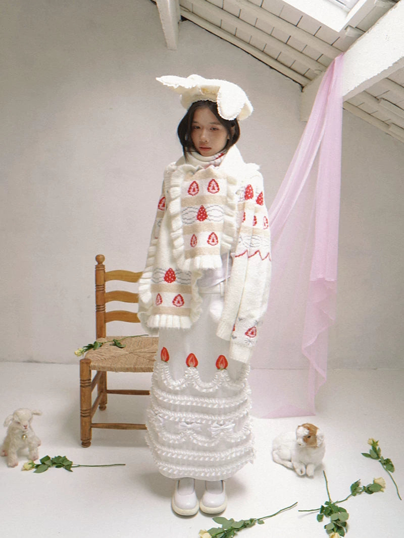 Cake Hooded Knit Cardigan