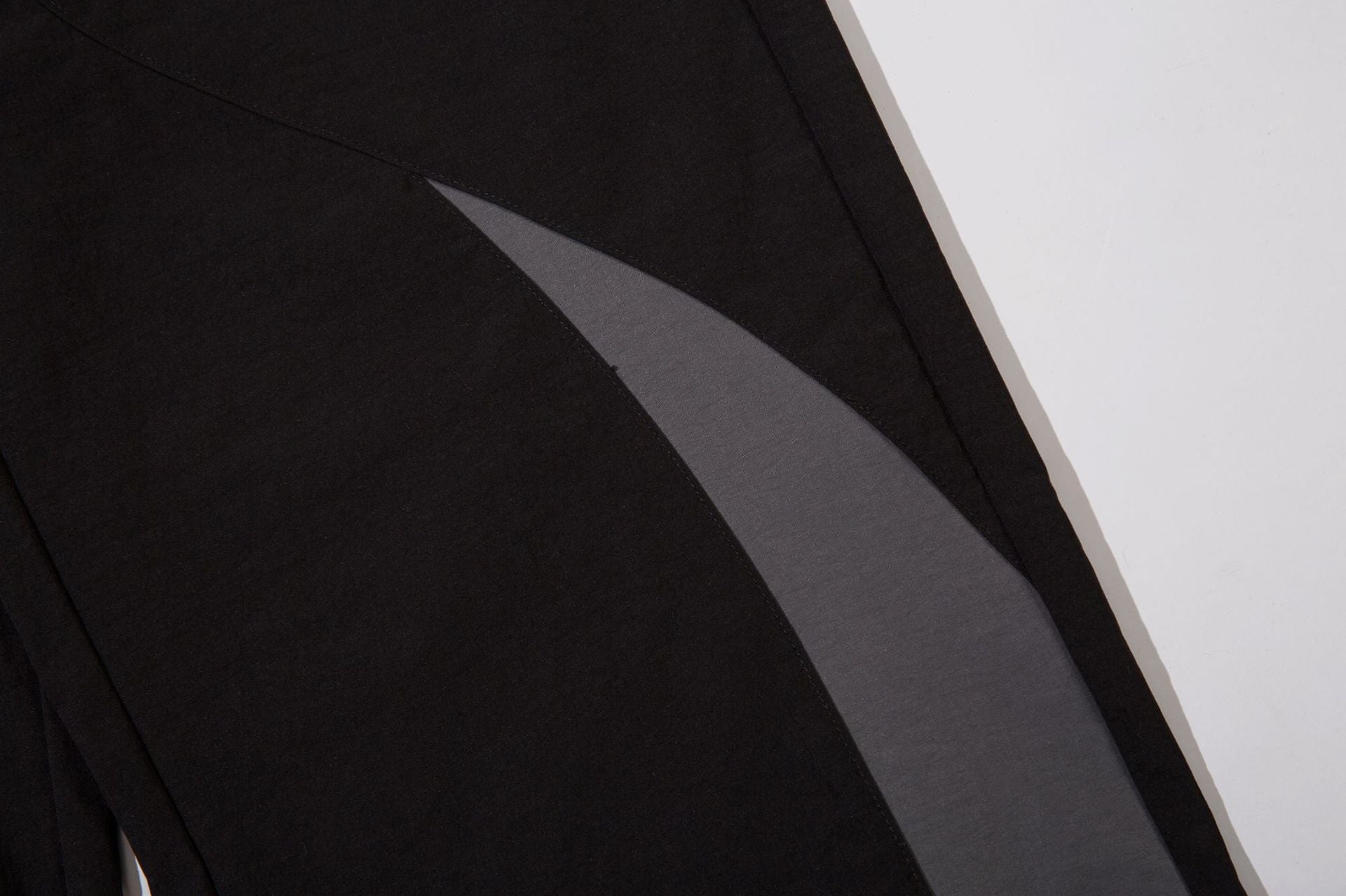 Panel Drawstring Straight Sporty Pants