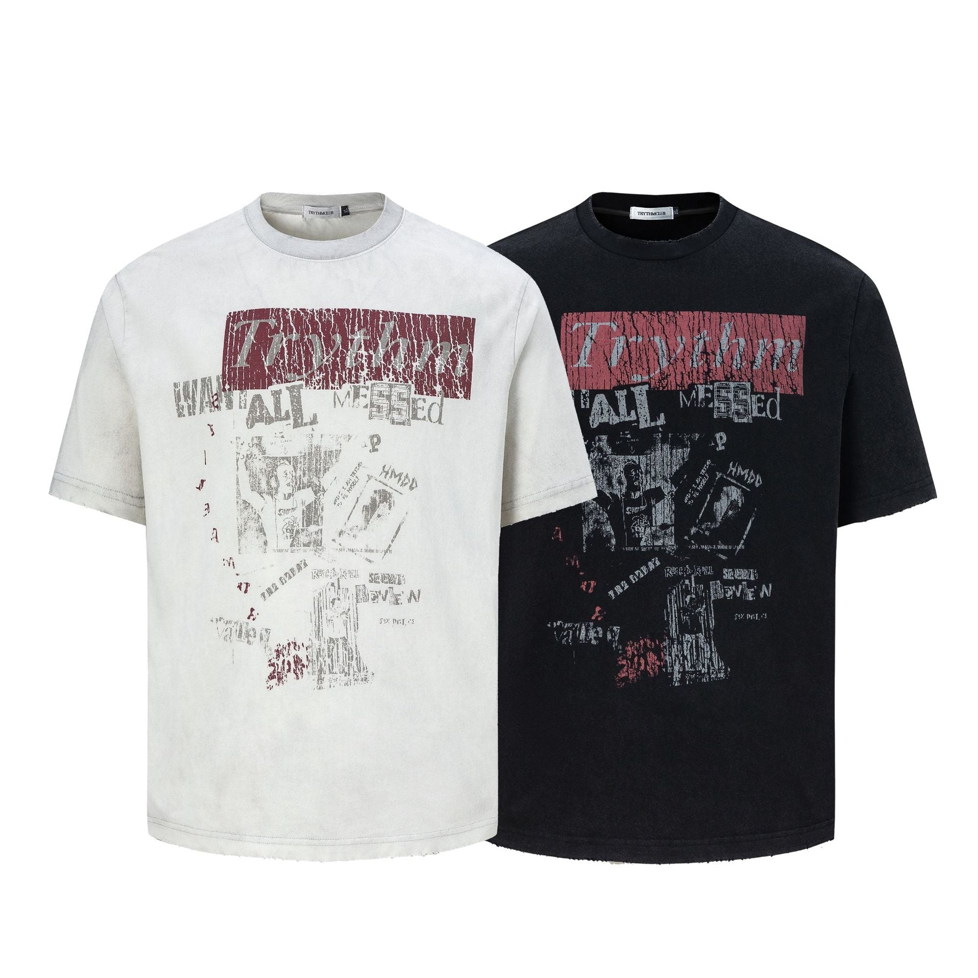 Abstract Graphic Design Short Sleeve T-Shirt