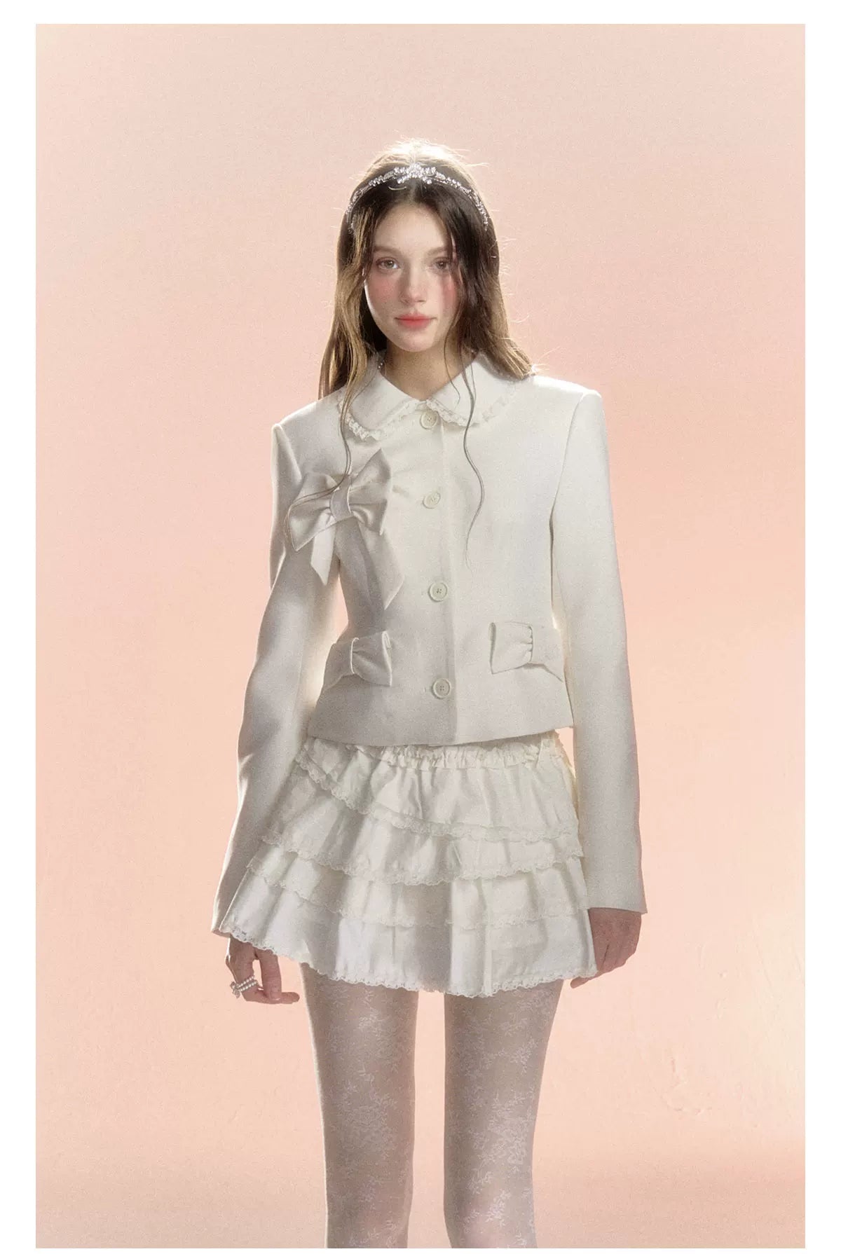 Original Lace Ruffle Short Skirt & Long Skirt
