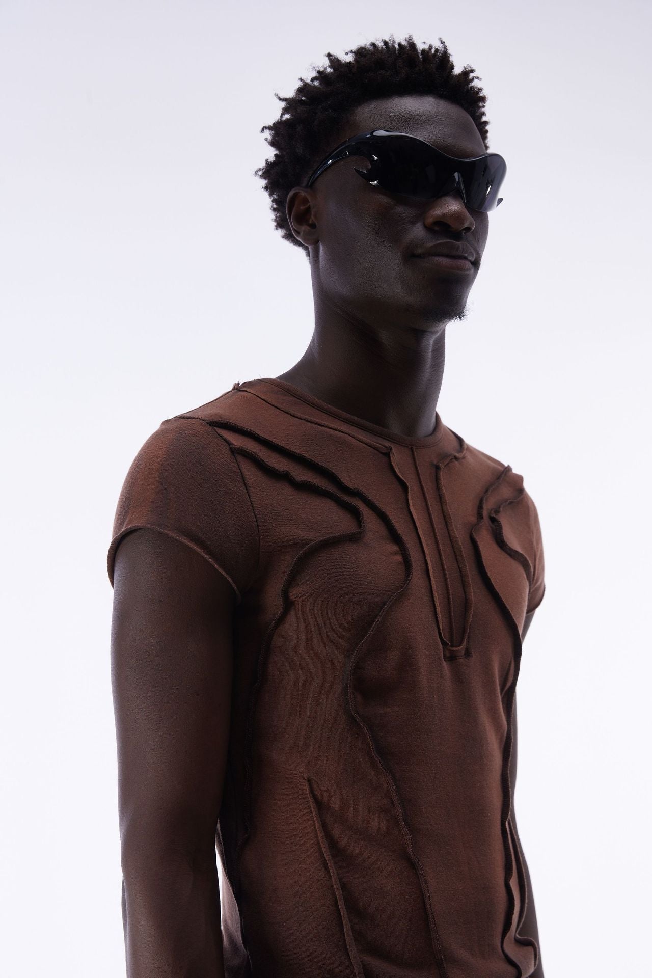 Washed Deconstruction Layered Short Sleeve T-Shirt
