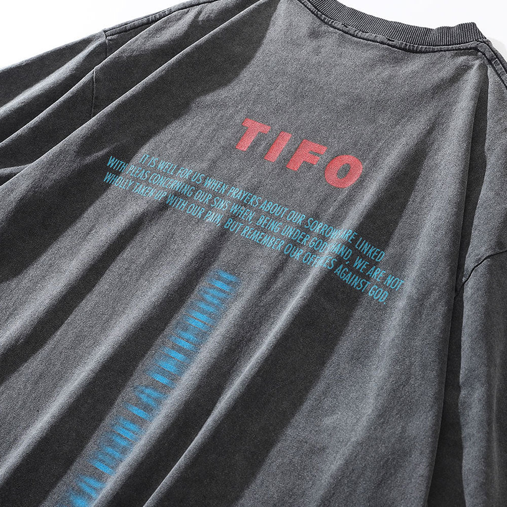 Faded Figure Printed T-Shirt