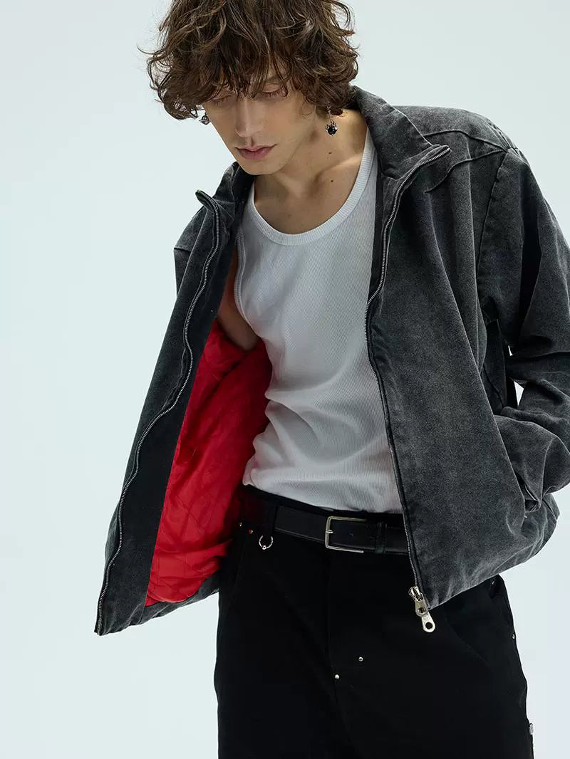 Heavyweight Washed Zipper Jacket