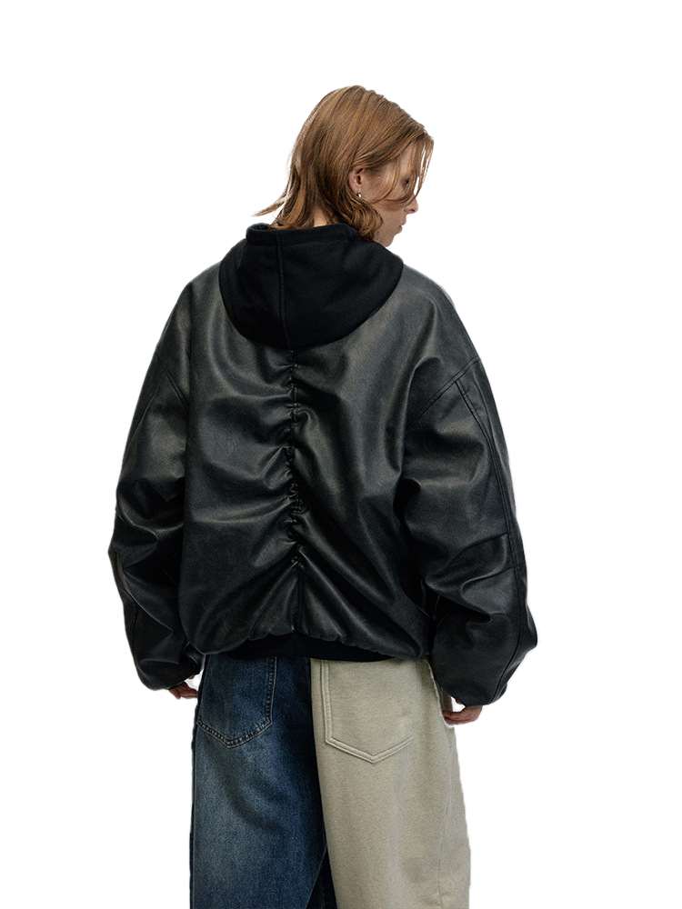 Veste matelassée à capuche rétro unisexe