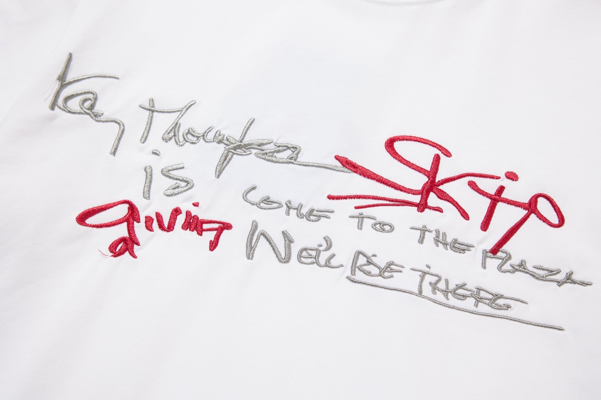 Letter Embroidery Short Sleeve T-Shirt