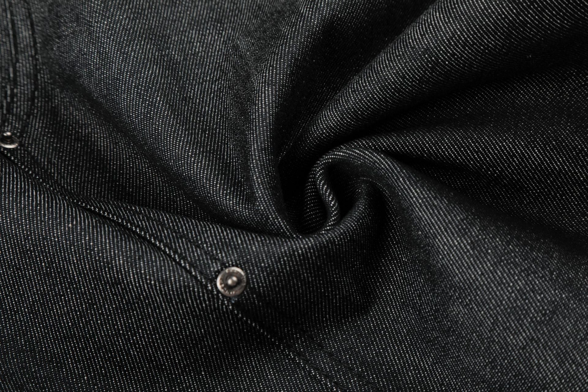 Raw Denim Rivet Wide Leg Jort