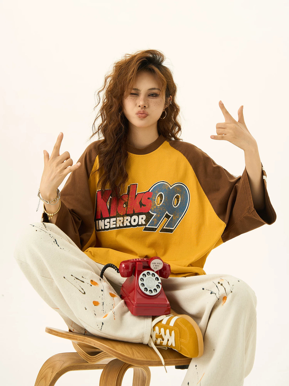 Side Stripe Oversize Short Sleeve T-Shirt