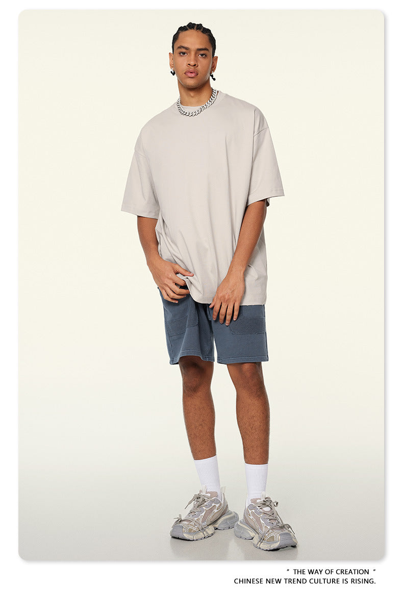 Washed Heavyweight Short Sleeve T-Shirt & Short Sweatpants Setup