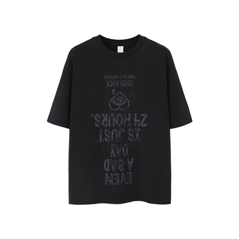 Bad Day Letter Printed T-Shirt