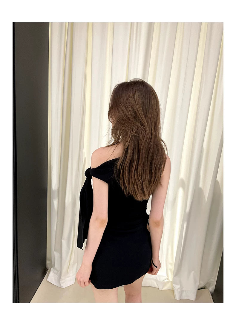 Off Shoulder Strap Tops & Half Skirt Setup