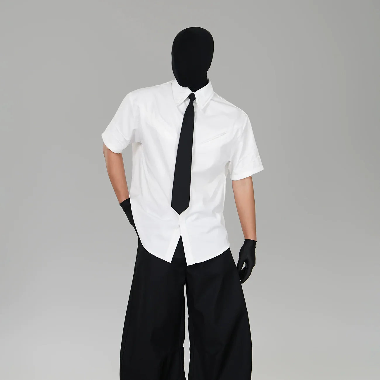 Double Collar Short Sleeve Shirt