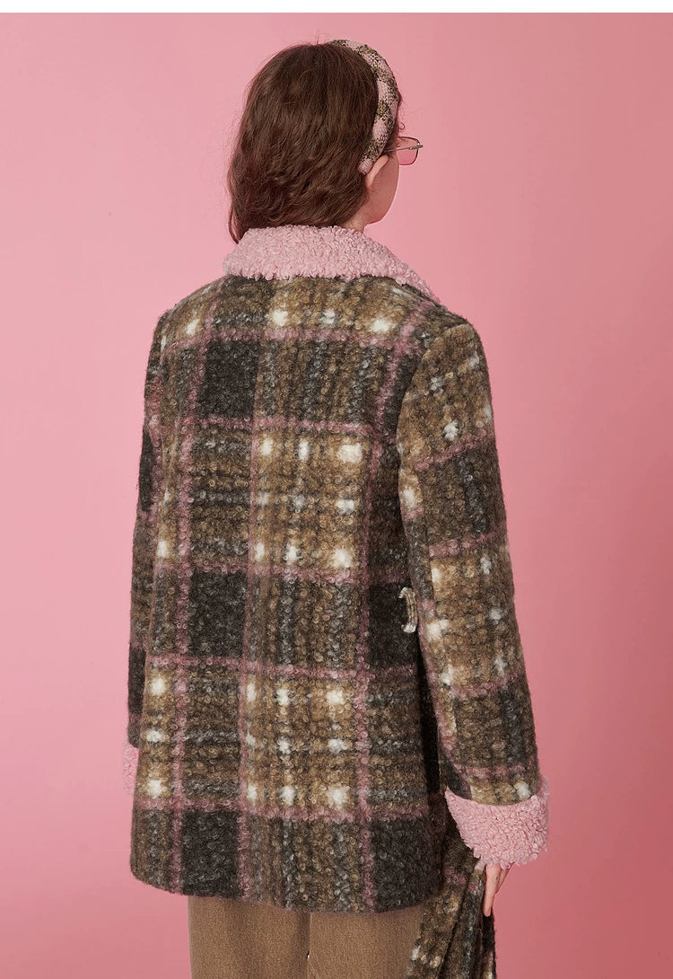 Plaid Mid-Length Coat