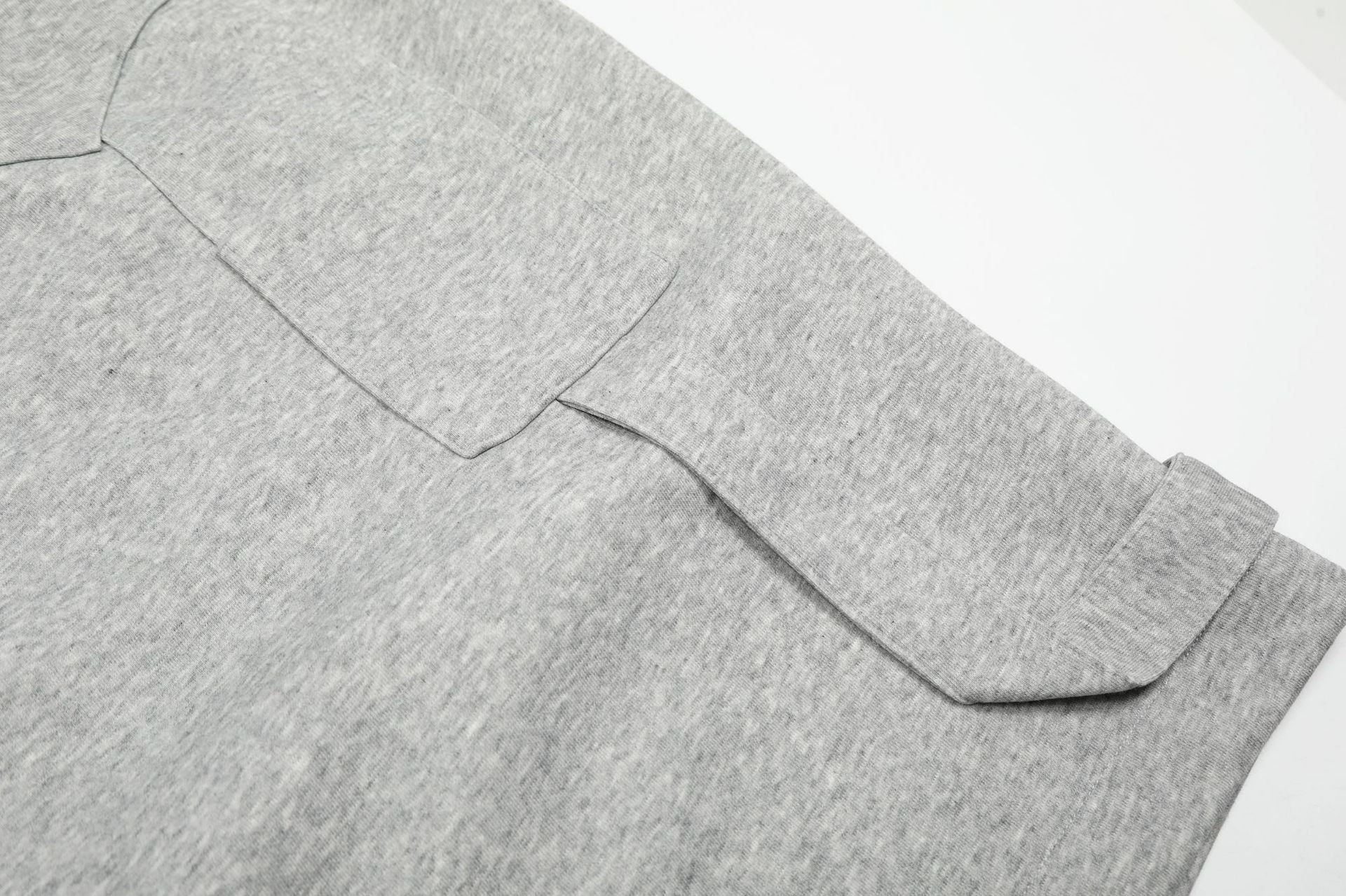 Pleats Panel Wide Leg Half Sweatpants