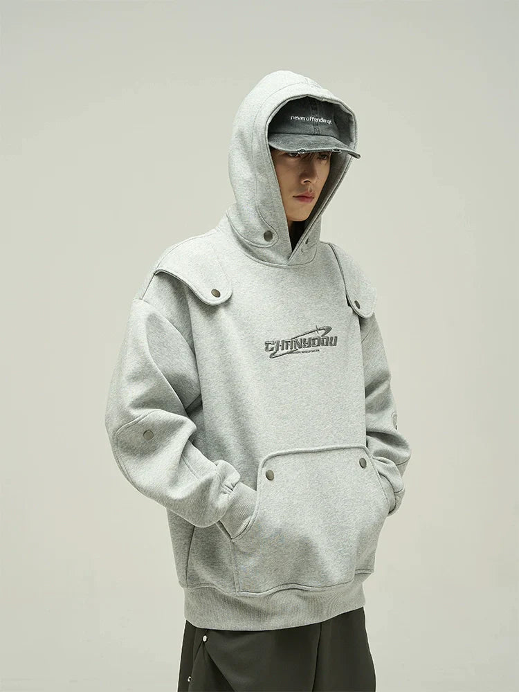 Felpa con cappuccio oversize