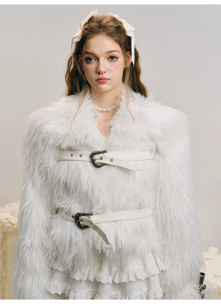 Double Backle Fur Jacket