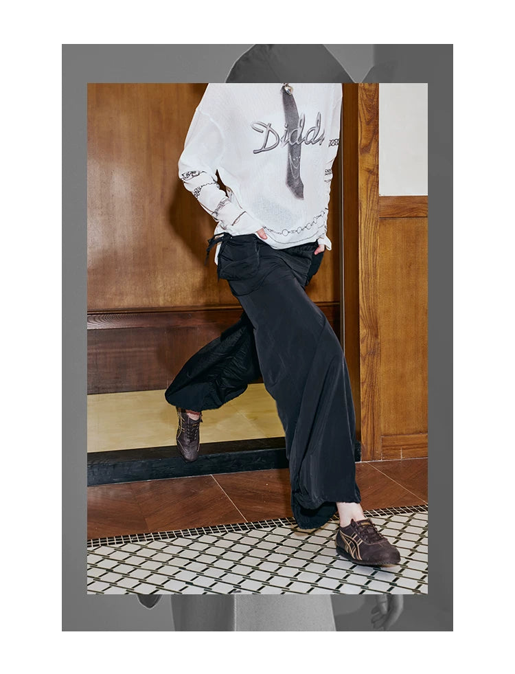 Low Waist Wide Leg Cargo Pants