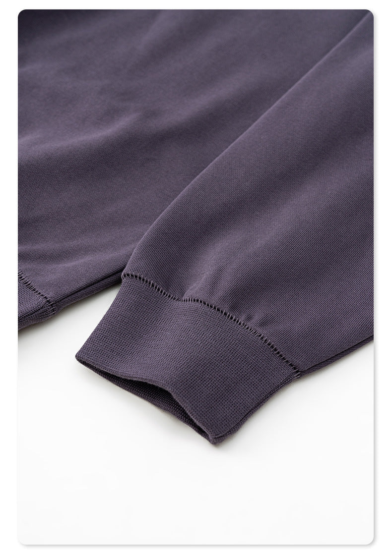 Oversize Heavyweight Basic Round Neck Sweatshirt