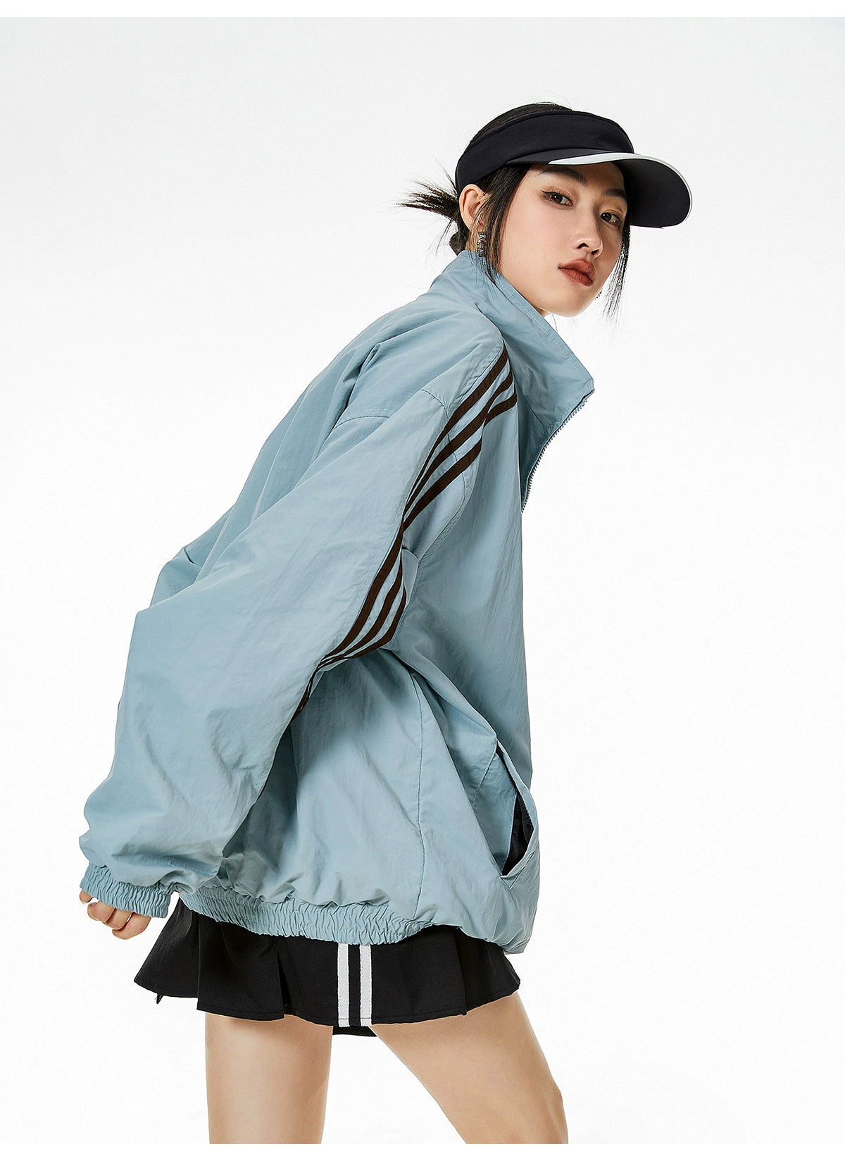 Windbreaker Reversible Oversized Jacket
