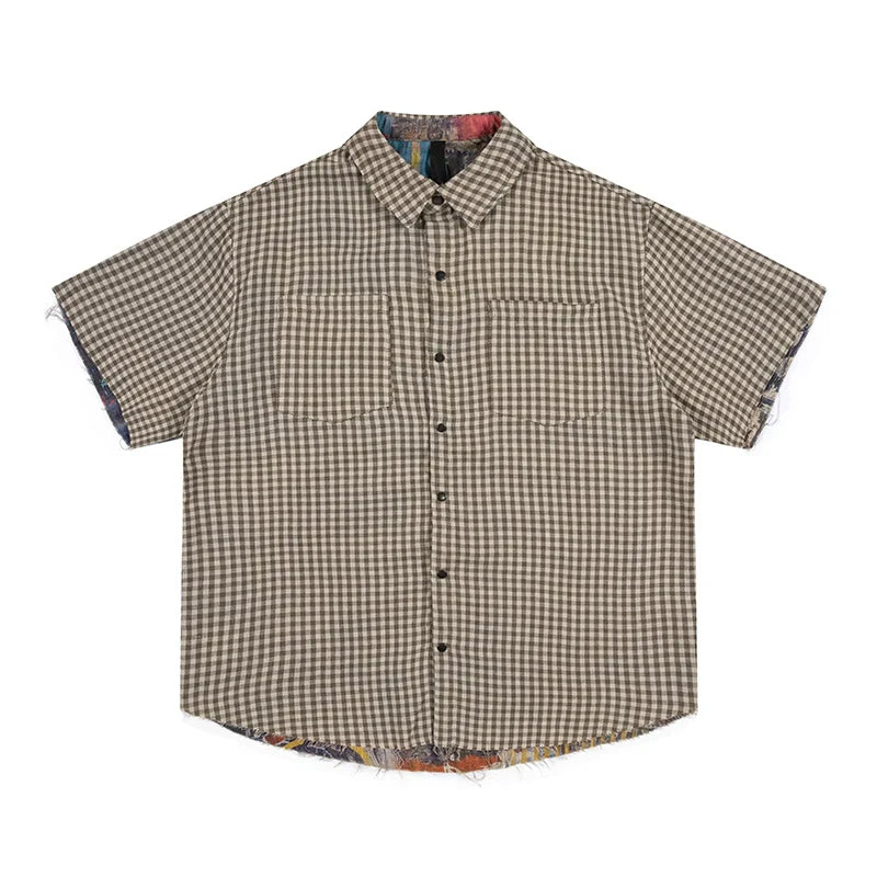 Riversible Damage Short Sleeve Shirt