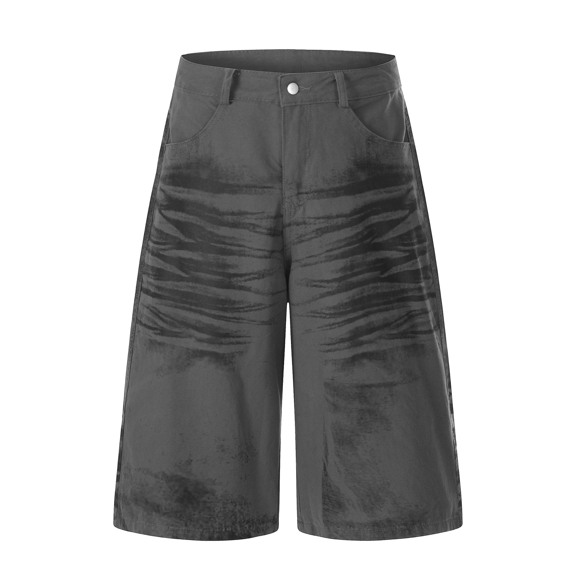 Brush Paint Cropped Pants