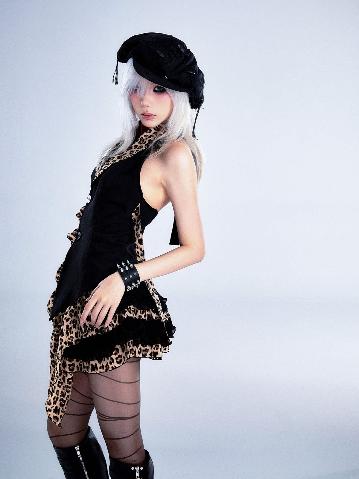 Leopard Print Halter Vest