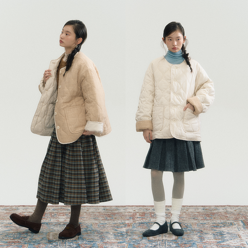 Plaid Puffer Jacket